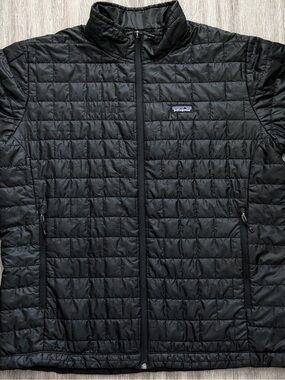 Patagonia Nano Puff Jacket Mens XXL Black Puffer Coat Great Condition